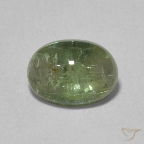 1.52ct Natural Medium Green Tourmaline, Oval, Transparent
