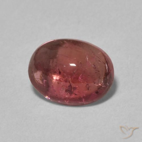 1.21 ct Pink Tourmaline Stone, Natural Tourmaline in Oval Cabochon Shape for Sale