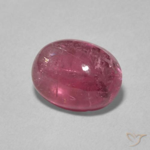 1.36 ct Purple Tourmaline Stone, Natural Tourmaline in Oval Cabochon Shape for Sale