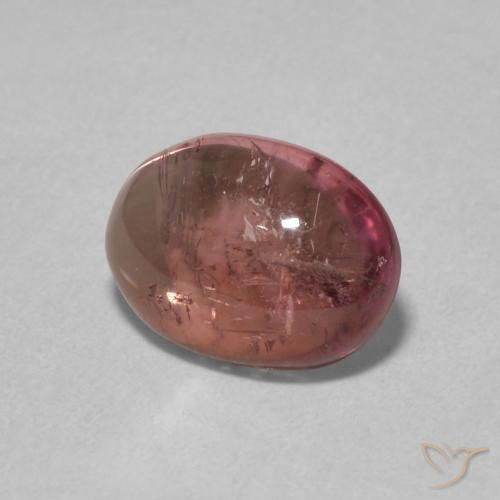 1.17 ct Pink Tourmaline Stone, Natural Tourmaline in Oval Cabochon Shape for Sale