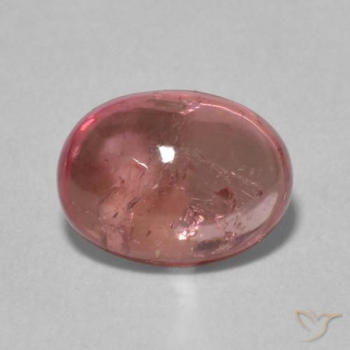 1.57ct Natural Dark Pink Tourmaline, Oval, Transparent