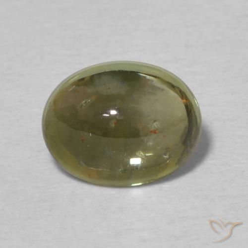 1.16ct Natural Brownish Green Tourmaline, Oval, Transparent