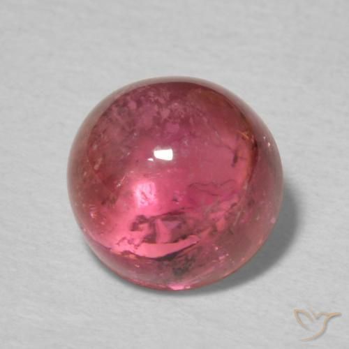1.52 ct Purple Tourmaline Stone, Natural Tourmaline in Round Cabochon Shape for Sale