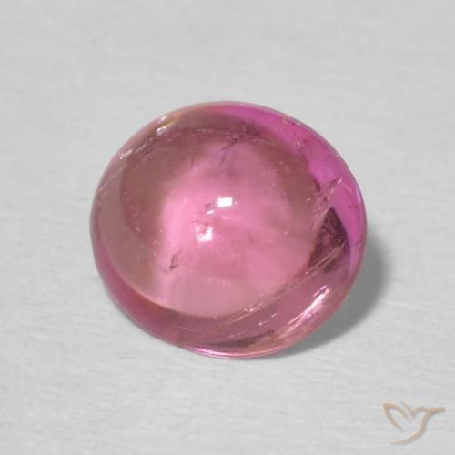 0.92 ct Pink Tourmaline Stone, Natural Tourmaline in Oval Cabochon Shape for Sale