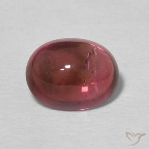 0.89ct Natural Deep Pink Tourmaline, Oval, Transparent