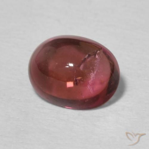 0.89 ct Pink Tourmaline Stone, Natural Tourmaline in Oval Cabochon Shape for Sale