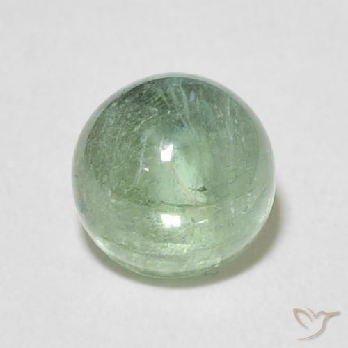 2.06ct Natural Very Light Yellow Green Tourmaline, Round, Transparent
