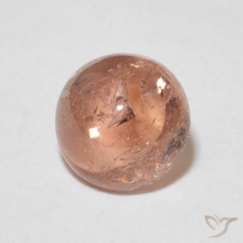 1.60 ct Pink Tourmaline Stone, Natural Tourmaline in Round Cabochon Shape for Sale