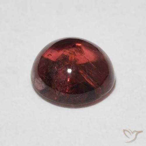 Tourmaline Gemstone in 7 mm (calibrated) Size for Sale, Tourmaline Stone in Medium Dark-Red Color