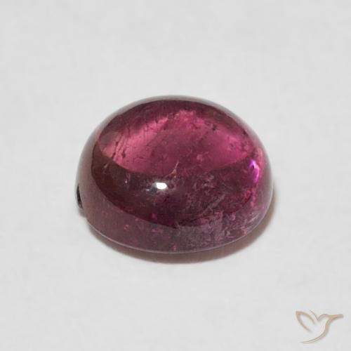 Tourmaline Gemstone in 7 mm (calibrated) Size for Sale, Tourmaline Stone in Medium Dark-Red Color