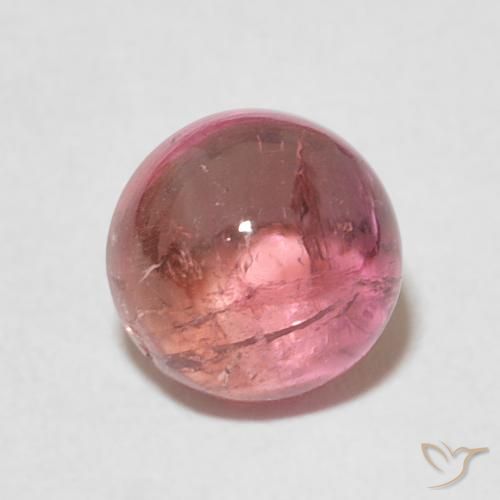 1.77ct Natural Purplish Cherry Red Tourmaline, Round, Transparent