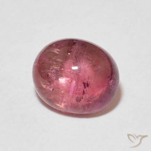 2.17 ct Pink Tourmaline Stone, Natural Tourmaline in Oval Cabochon Shape for Sale