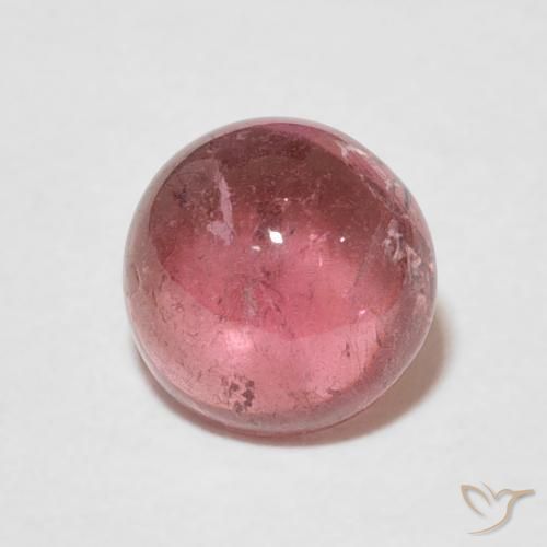 1.66ct Natural Medium Pink Tourmaline, Round, Transparent