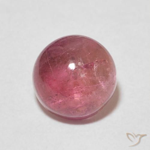 1.72 ct Pink Tourmaline Stone, Natural Tourmaline in Round Cabochon Shape for Sale