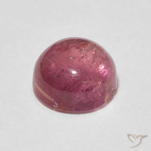 Tourmaline Gemstone in 7 mm (calibrated) Size for Sale, Tourmaline Stone in Deep Orange Pink Color