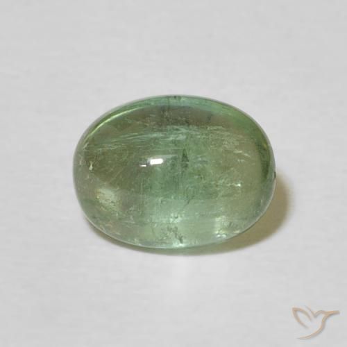 1.74ct Natural Warm Green Tourmaline, Oval, Transparent