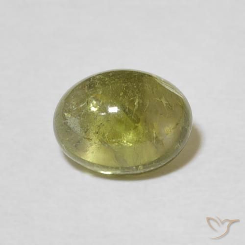 1.70ct Natural Yellowish Green Tourmaline, Oval, Transparent