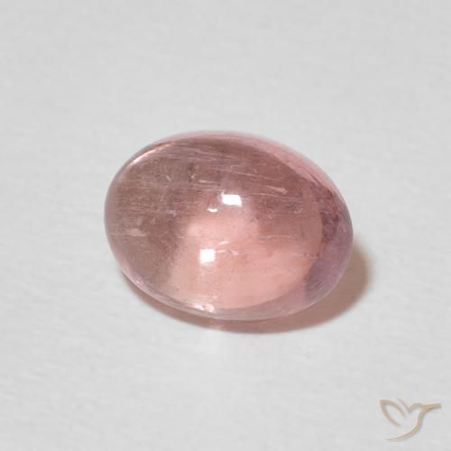 1.63 ct Pink Tourmaline Stone, Natural Tourmaline in Oval Cabochon Shape for Sale