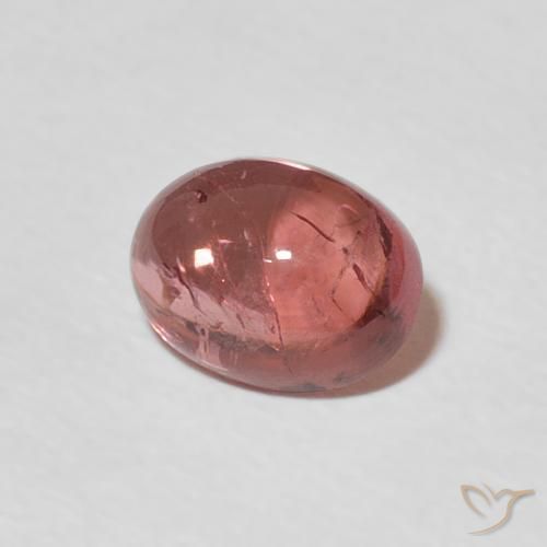 1.45 ct Pink Tourmaline Stone, Natural Tourmaline in Oval Cabochon Shape for Sale
