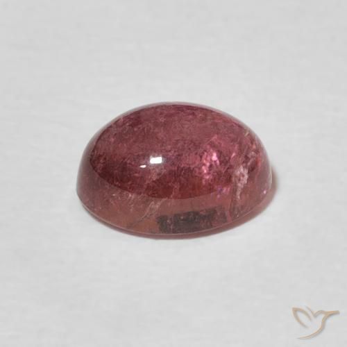 Tourmaline Gemstone in 7.6 x 5.8 mm Size for Sale, Tourmaline Stone in Purplish Cherry Red Color