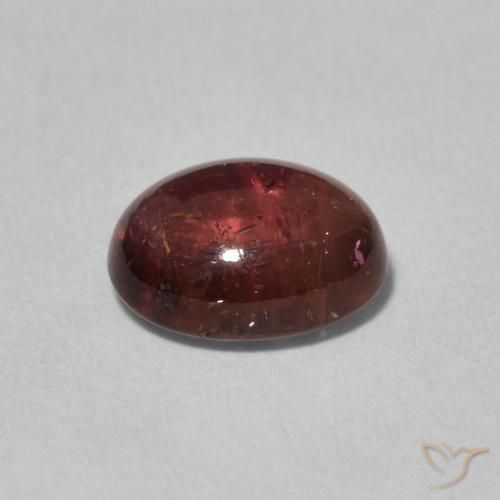 Tourmaline Gemstone in 9 x 7 mm (calibrated) Size for Sale, Tourmaline Stone in Dark Red Color
