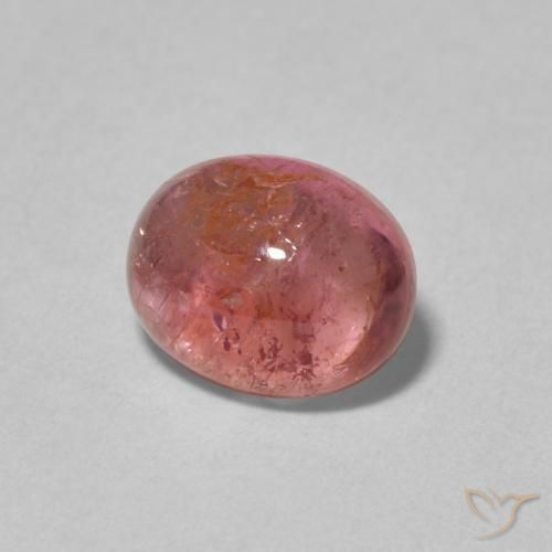 2.39 ct Pink Tourmaline Stone, Natural Tourmaline in Oval Cabochon Shape for Sale