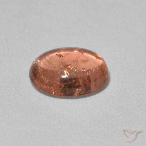 Tourmaline Gemstone in 9 x 7 mm (calibrated) Size for Sale, Tourmaline Stone in Orangish Pink Color