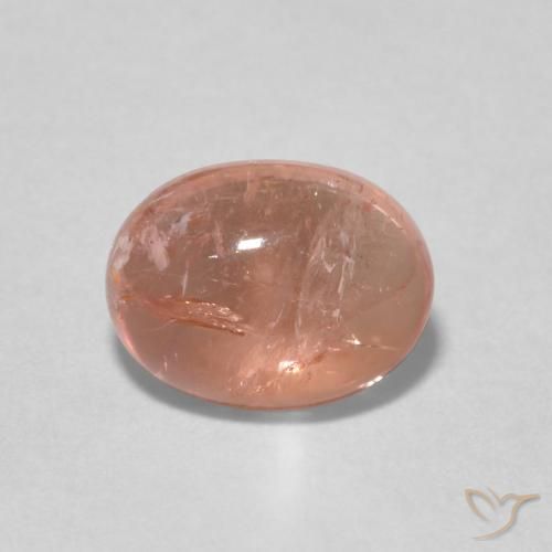 1.59ct Natural Grapefruit Pink Tourmaline, Oval, Transparent