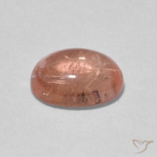 Tourmaline Gemstone in 8.2 x 6.3 mm Size for Sale, Tourmaline Stone in Grapefruit Pink Color