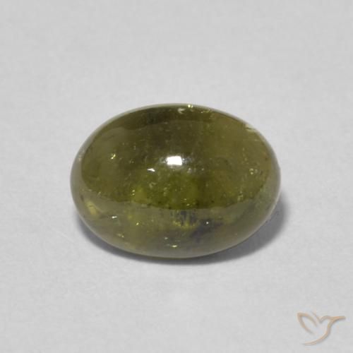 1.48ct Natural Dark Green Tourmaline, Oval, Transparent