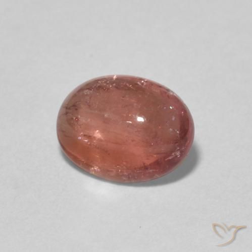 1.28 ct Pink Tourmaline Stone, Natural Tourmaline in Oval Cabochon Shape for Sale