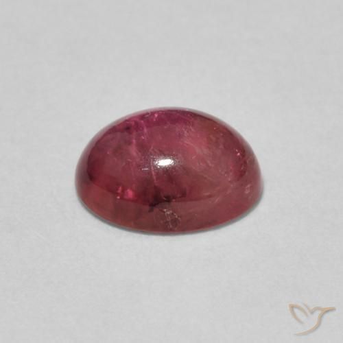 Tourmaline Gemstone in 7.6 x 6 mm Size for Sale, Tourmaline Stone in Dark Red Color