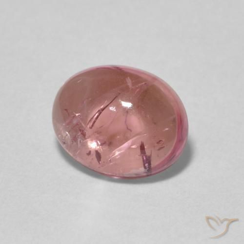 1.44 ct Pink Tourmaline Stone, Natural Tourmaline in Oval Cabochon Shape for Sale