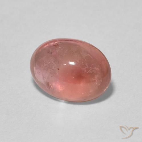 1.51 ct Pink Tourmaline Stone, Natural Tourmaline in Oval Cabochon Shape for Sale