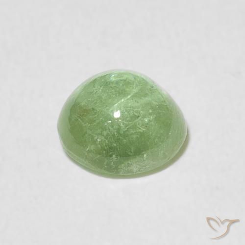 Tourmaline Gemstone in 6.5 mm (calibrated) Size for Sale, Tourmaline Stone in Very Light Sage Green Color