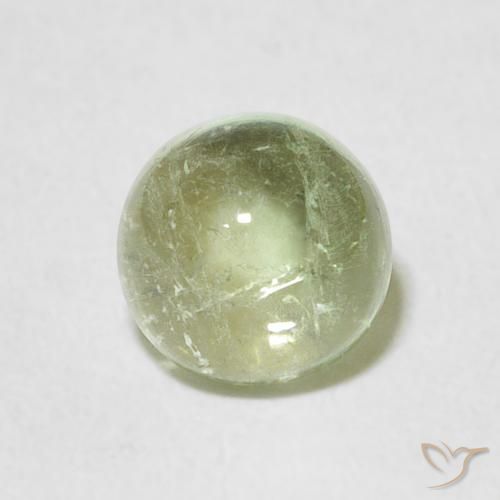 1.47ct Natural Light Green Tourmaline, Round, Transparent