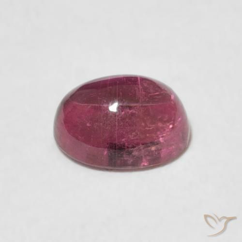 Tourmaline Gemstone in 6.1 x 5 mm Size for Sale, Tourmaline Stone in Reddish Purple Color