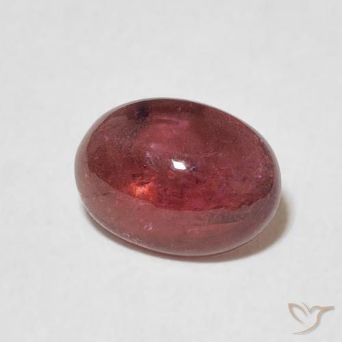 1.35 ct Purple Tourmaline Stone, Natural Tourmaline in Oval Cabochon Shape for Sale