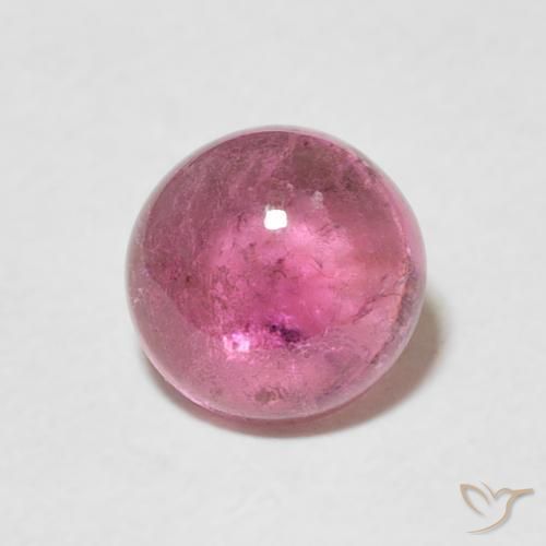 1.25 ct Purple Tourmaline Stone, Natural Tourmaline in Round Cabochon Shape for Sale