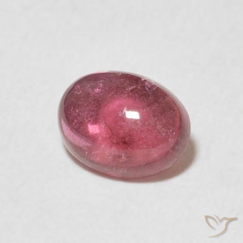 0.89 ct Purple Tourmaline Stone, Natural Tourmaline in Oval Cabochon Shape for Sale