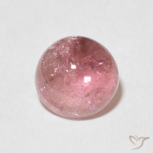 1.36ct Natural Bubblegum Pink Tourmaline, Round, Transparent