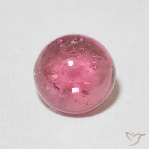 1.26ct Natural Medium Pink Tourmaline, Round, Transparent