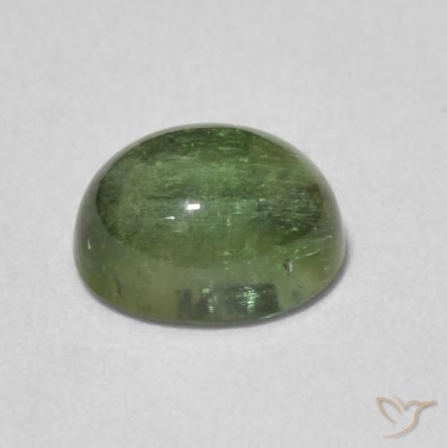 Tourmaline Gemstone in 7.1 x 5.8 mm Size for Sale, Tourmaline Stone in Earth Green Color
