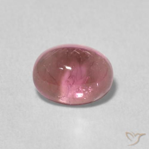 0.69ct Natural Intense Pink Tourmaline, Oval, Transparent