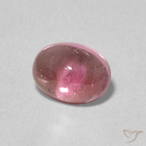 0.69 ct Pink Tourmaline Stone, Natural Tourmaline in Oval Cabochon Shape for Sale