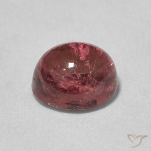 Tourmaline Gemstone in 6.5 x 5.5 mm Size for Sale, Tourmaline Stone in Rosewood Pink Color