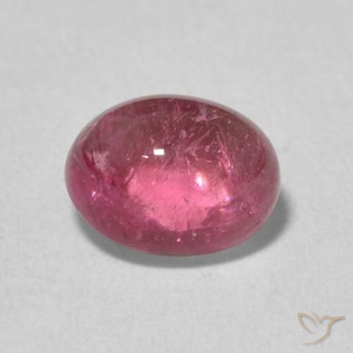 1.39ct Natural Light Merlot Red Tourmaline, Oval, Transparent