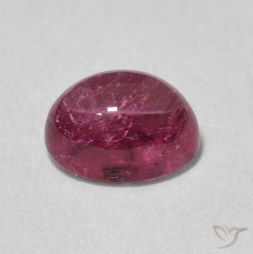 Tourmaline Gemstone in 7.2 x 5.5 mm Size for Sale, Tourmaline Stone in Light Merlot Red Color