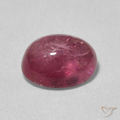 Tourmaline Gemstone in 7.3 x 5.8 mm Size for Sale, Tourmaline Stone in Deep Red Color