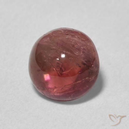 1.41 ct Pink Tourmaline Stone, Natural Tourmaline in Round Cabochon Shape for Sale